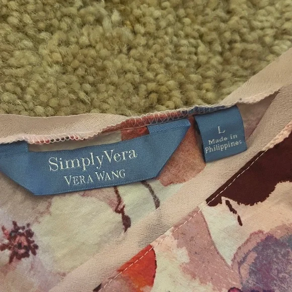 Simply Vera Vera Wang Multicolor Floral Dress - Picture 2 of 5